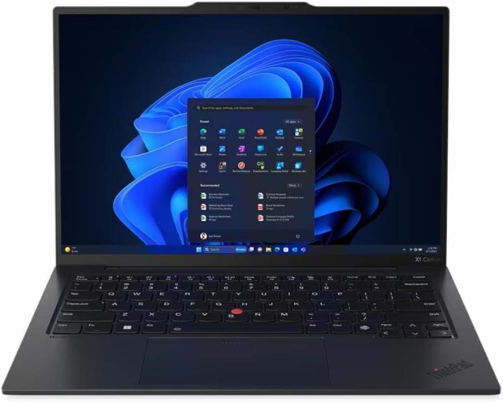Lenovo Thinkpad X1 Carbon Gen 12 Premium Business Laptop, 14" WUXGA IPS Display, Intel Ultra 7 155U, 16GB RAM, 512GB SSD, AI Boost, Wifi 6E, Carbon Fibre Chassis, Military Grade, Windows 11 Pro image number 2