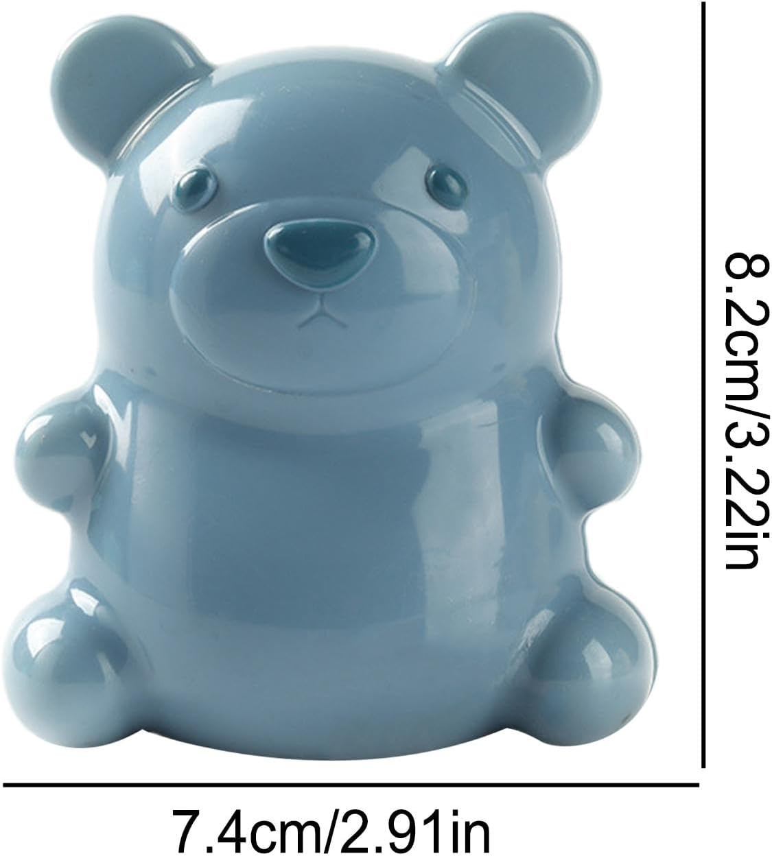 Nail Cleaning Brush - Adorable Nail Brush, Washable Nail Brush | Nail Brush High Performance Bear Shaped Nail Brush, Soft Bristles Easy Grip Bear Finger Nail Brush, Lightweight Nail Brush for Little image number 2