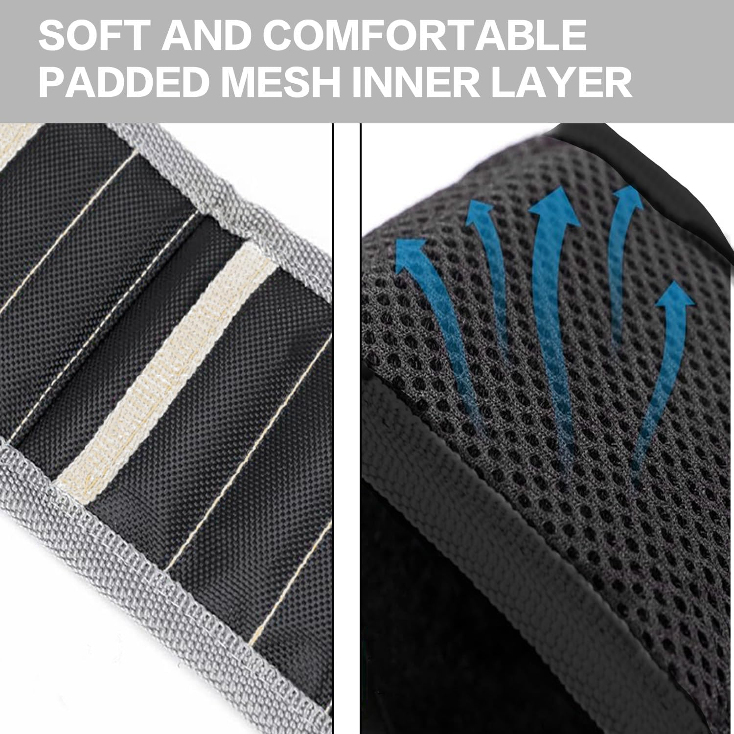 Kaoruo Magnetic Wristband &ndash; Strong Magnet Wrist Strap for Holding Screws, Nails, Drill Bits & Small Tools &ndash; Adjustable Tool Wristband for DIY, Woodworking & Home Improvement image number 2