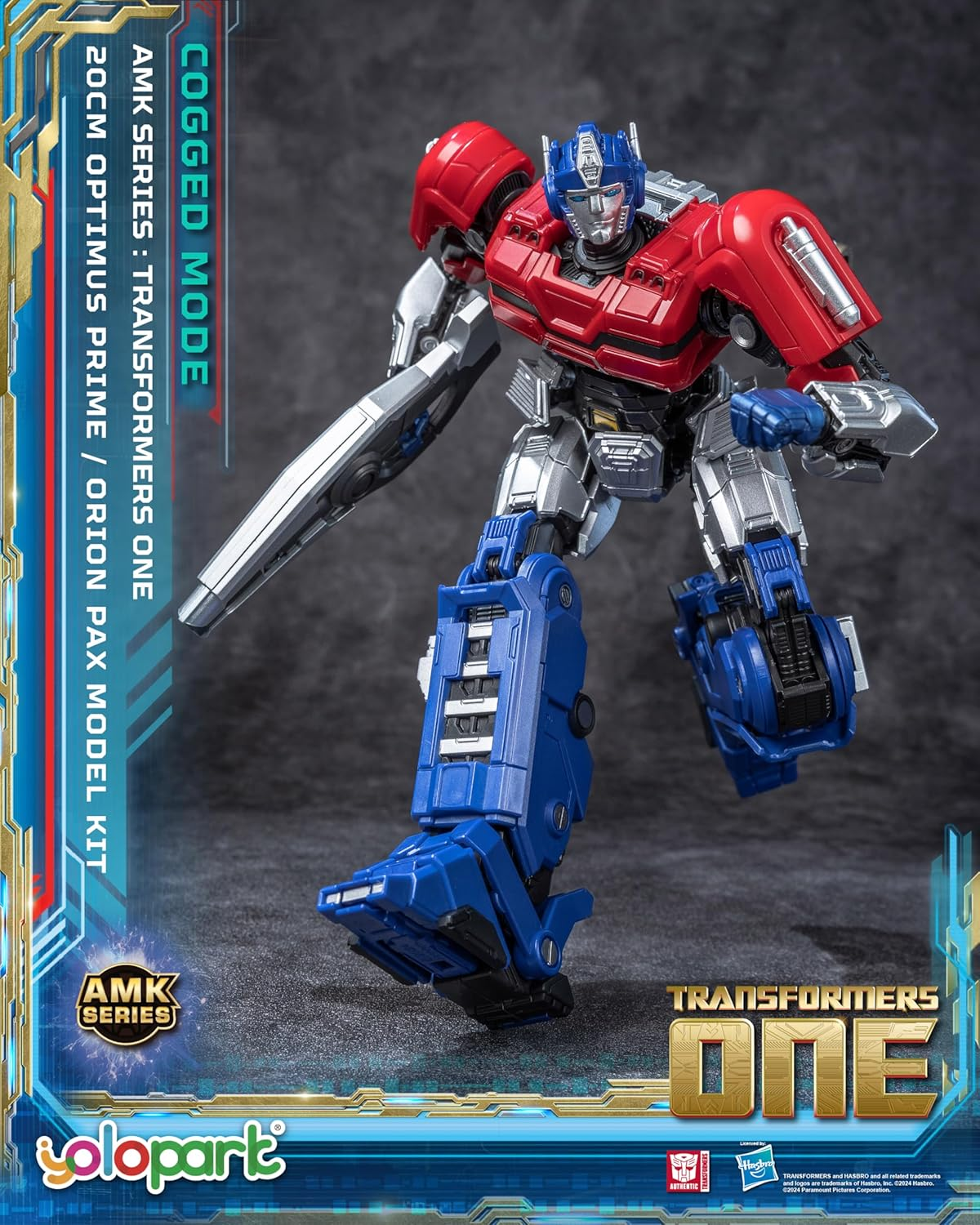 Transformers ONE - 20Cm Orion Pax [Optimus Prime] Cogged Mode Model Kit - AMK Series image number 4