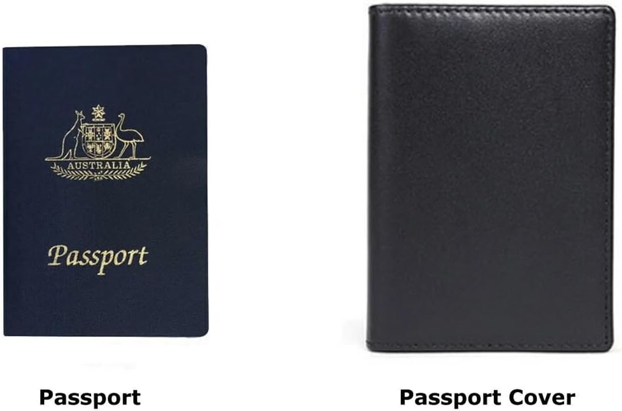 Ariv Hommey Premium Leather Passport Holder - Slim Travel Wallet for Women & Men with ID Card Slots Secure Passport Cover for International Trips image number 3