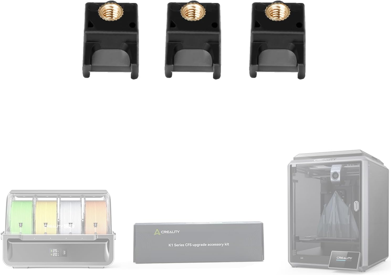 Creality Official K1 Series CFS Upgrade Accessory Kit, Enable Multi-Color 3D Printing with CFS Filament System, Compatible with K1 Max, K1C, K1, K1 SE 3D Printers