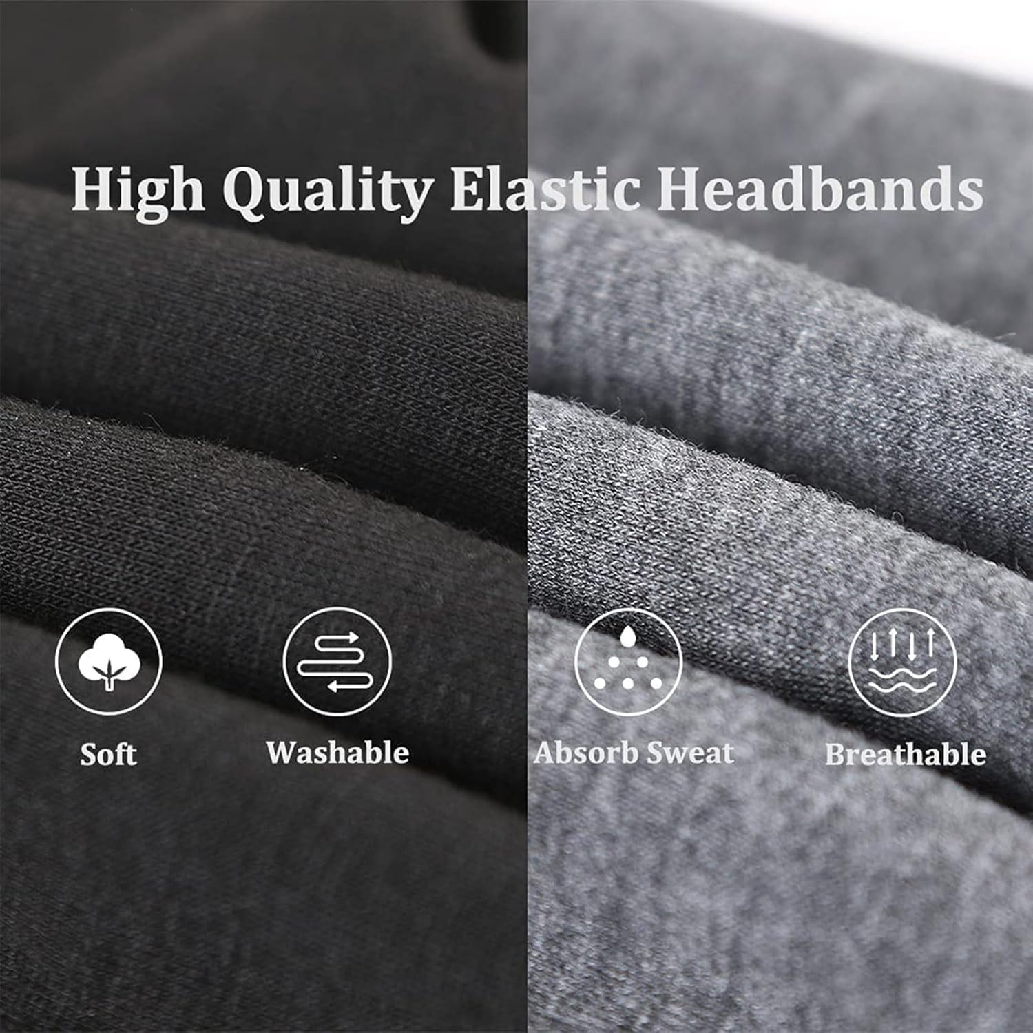 Nayyana 8 Pieces Boho Turban Headbands Wide Hair Band for Hair Non-Slip Twisted Headbands Headscarves Short Hair Stretchy Thick Fashion Hair Accessories image number 5