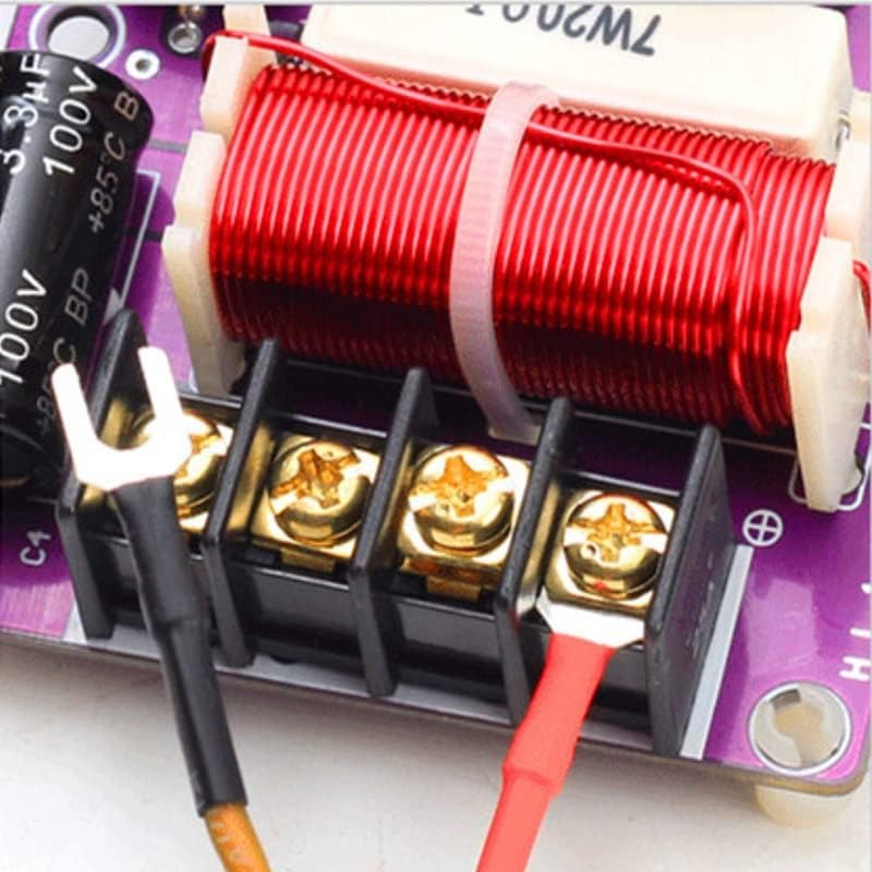 HOOCI 2PCS 3000Hz 2-Way Audio 150W Hifi Filter Circuit Board Stereo Speaker Crossover Filters 4/6/8 Ohm 2 Unit Frequency Dividers (Color : T8 W6) image number 5