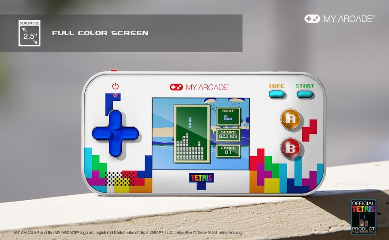 My Arcade DGUNL-7030 Tetris Gamer V Classic Handheld Portable Video Game System (201 Games in 1) image number 4