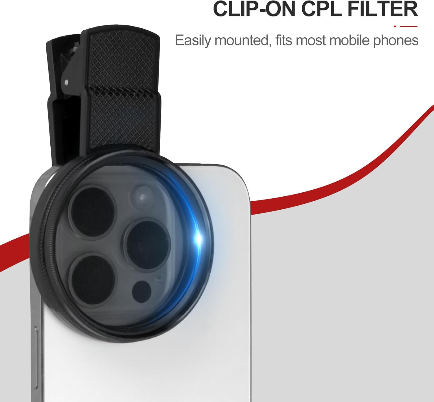 Tattoo Light Kit with 120LED and CPL Filter Polarized Len, Tattoo Equipment & Supplies, Compatible with Iphone, Selfie Light with Phone Clip&Tripod, Tattoo Lighting Lamp Food Photography Remove Glare image number 4