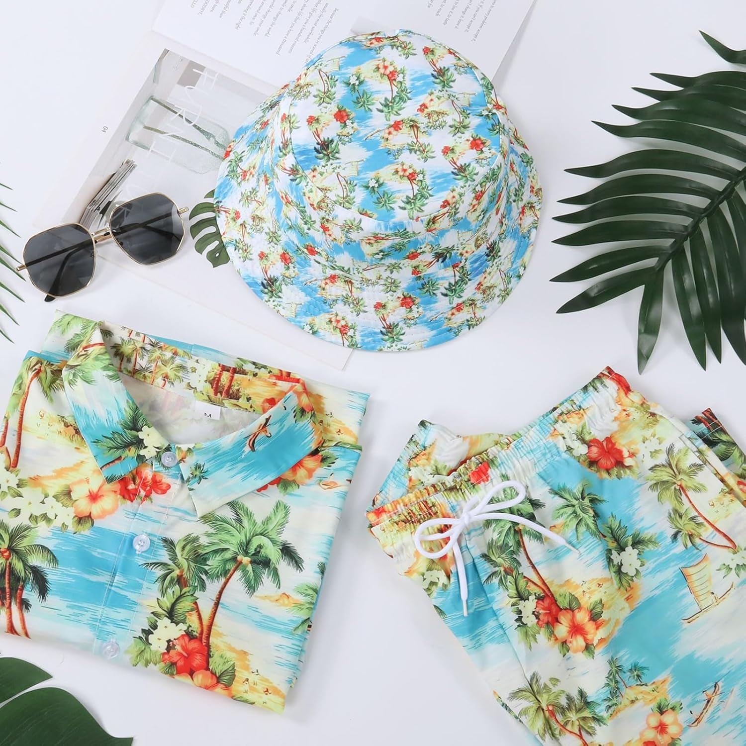 80S 90S Hawaiian Shirt for Men, 80S 90S Costume Set Men for Carnival Summer Party Outfits image number 6