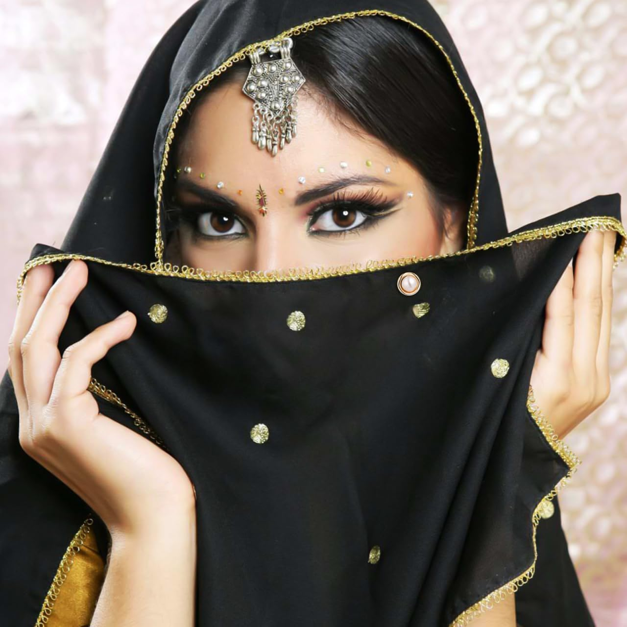 SHINEOFI 8Pcs Magnetic Hijab Pins &ndash; No-Sew Scarf Clips for Hijabs, Veils & Clothes | Stylish, Fabric-Safe & Secure Button Fasteners image number 4