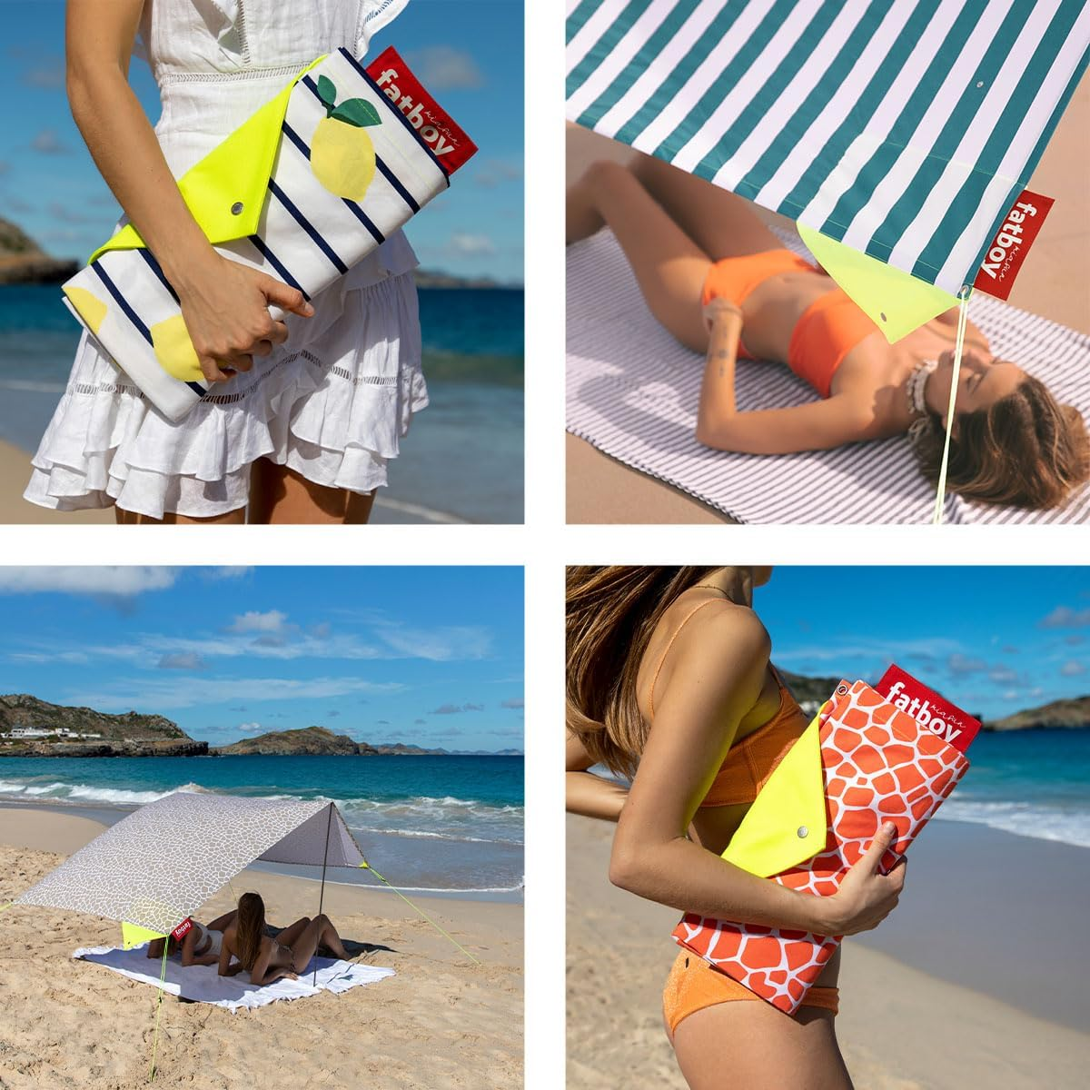 Fatboy&reg; Miasun Multi | Portable Beach Tent | Lightweight and Easy to Assemble | UV Resistant Beach Tent | 330 X 190 X 140 Cm