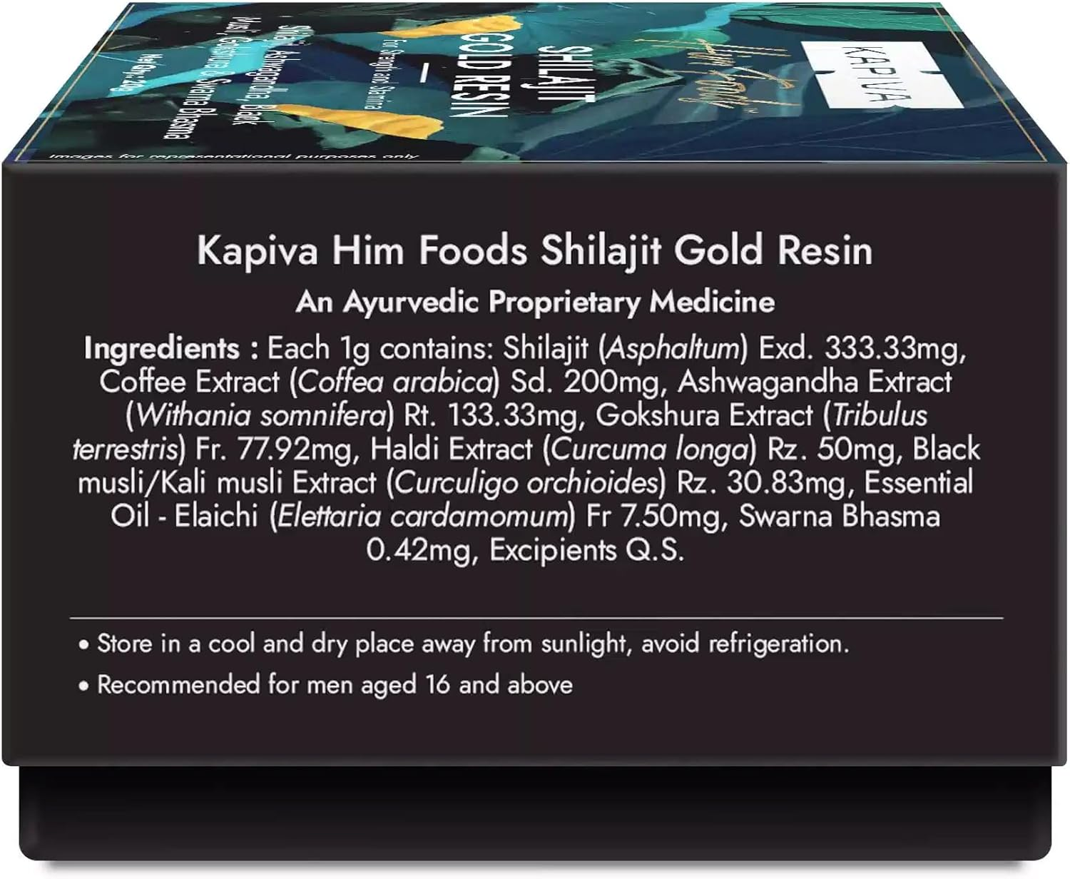 Kapiva Shilajit Gold Resin | Helps in Boosting Stamina | Contains 24 Carat Gold | 100% Ayurvedic, 20 G (Pack of 1), (MIS033) image number 5