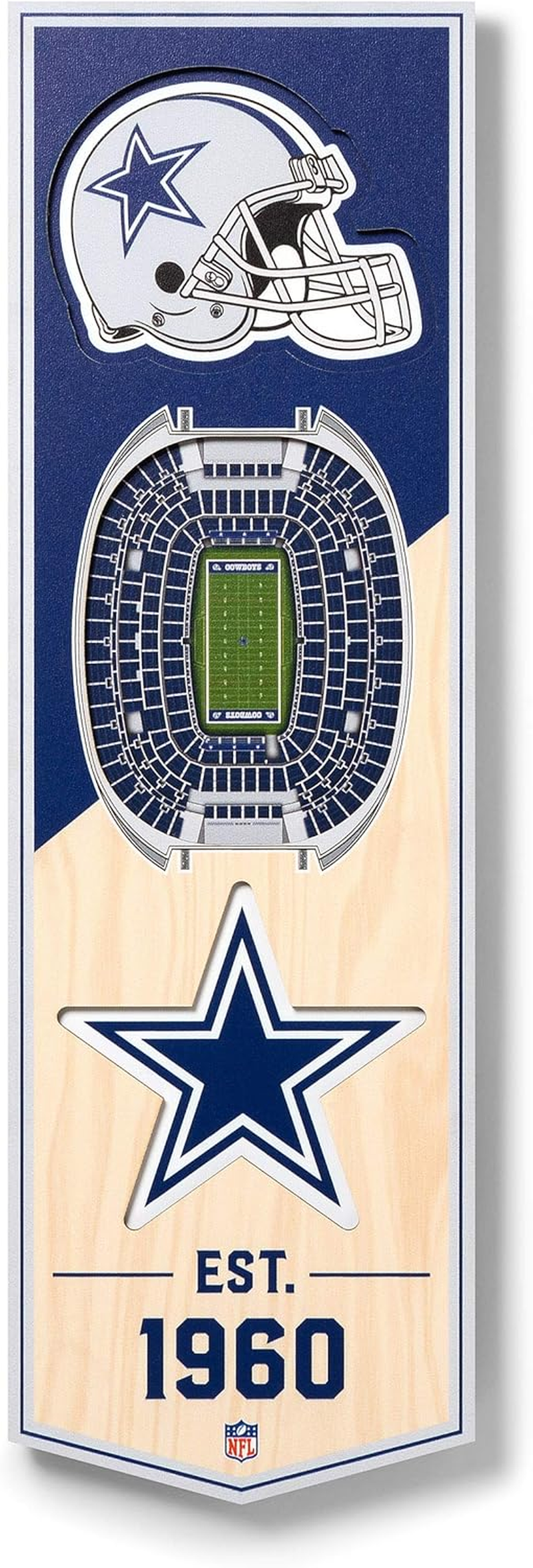 Youthefan NFL Unisex-Adult 3D Stadium Banner