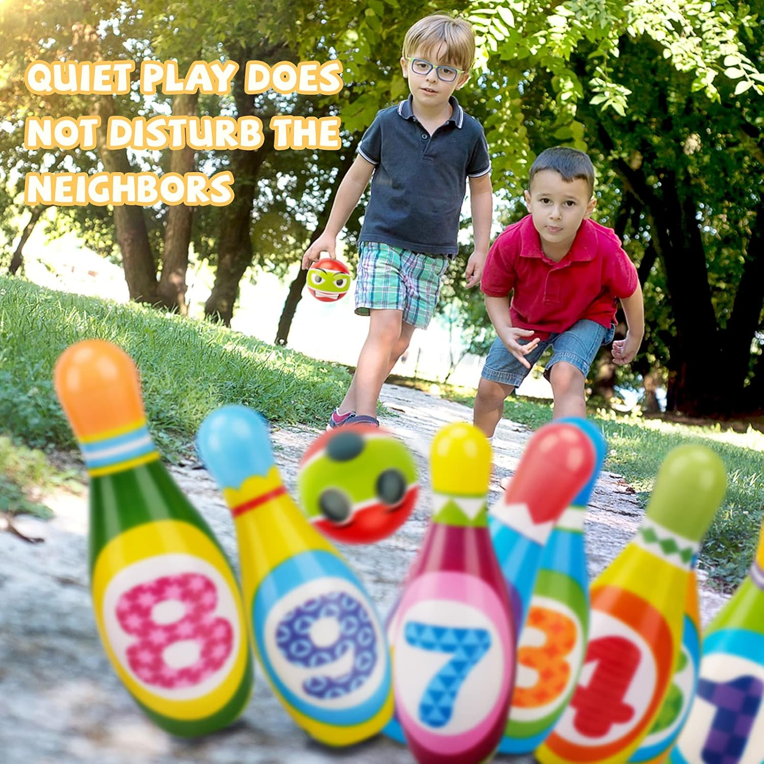 Toys for 3 4 5 6 Year Old Kids: Outdoor Toys Games for Kids Age 3-6 Early Educational Toys Birthday Presents for 3 4 5 Year Old Boys Girls Gift Bowling Ball Games Party for Boys Girls Age 4 5 6 image number 6