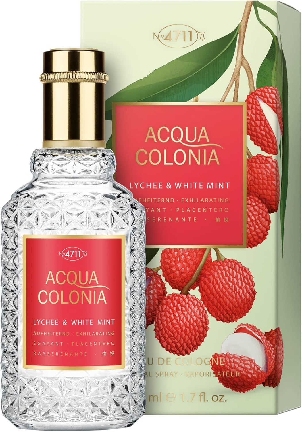 4711 Acqua Colonia - Lychee and White Mint by Muelhens for Unisex - 1.7 Oz EDC Spray image number 1