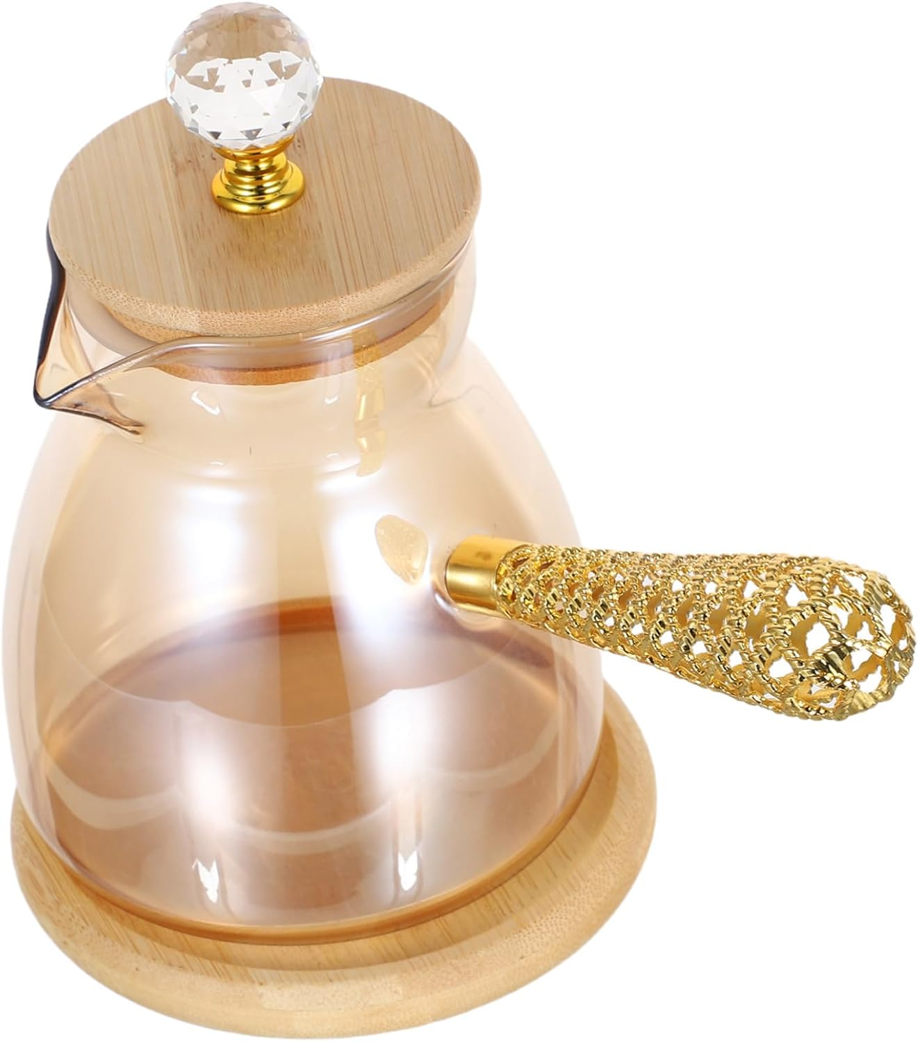 DOITOOL Turkish Coffee Maker Glass Pot Side Handle for Brewing Espresso Suitable for Greek and Arabic Traditions Use as Server Tea Pitcher for Boiling Water image number 4