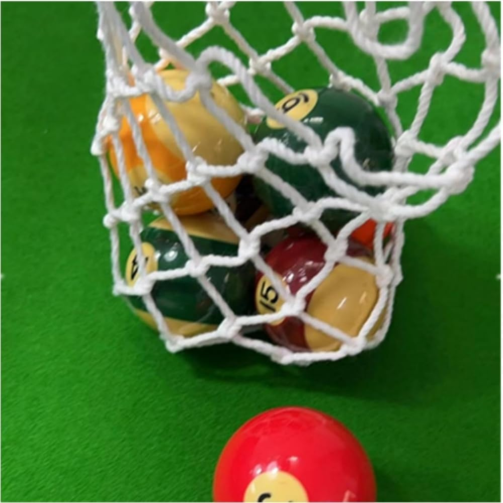 Goxfaca Pool Table Pockets, 6Pcs Billiards Table Pocket, Billiards Mesh Bag, Hollow Out Pocket Nets for Billiards Trainning, Sturdy Replacement Pockets for Pool, Replacing Pool Table Pockets - White image number 5