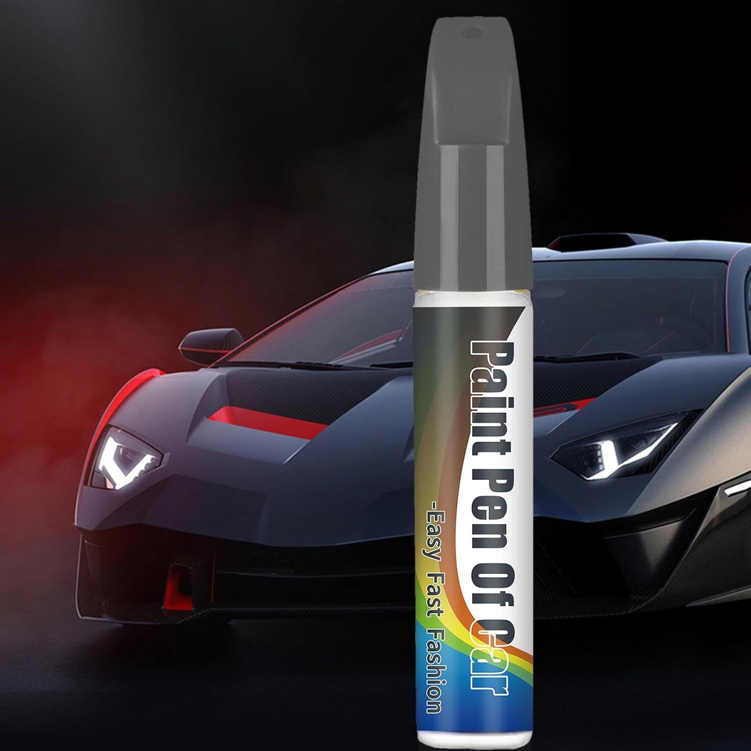 Auto Paint Repair Pen | 12Ml Portable Painting Pen for Vehicle,Auto Paint Pen, Vehicle Paint Repair Tool, Professional Car Accessories for Car Vehicle - Black image number 3