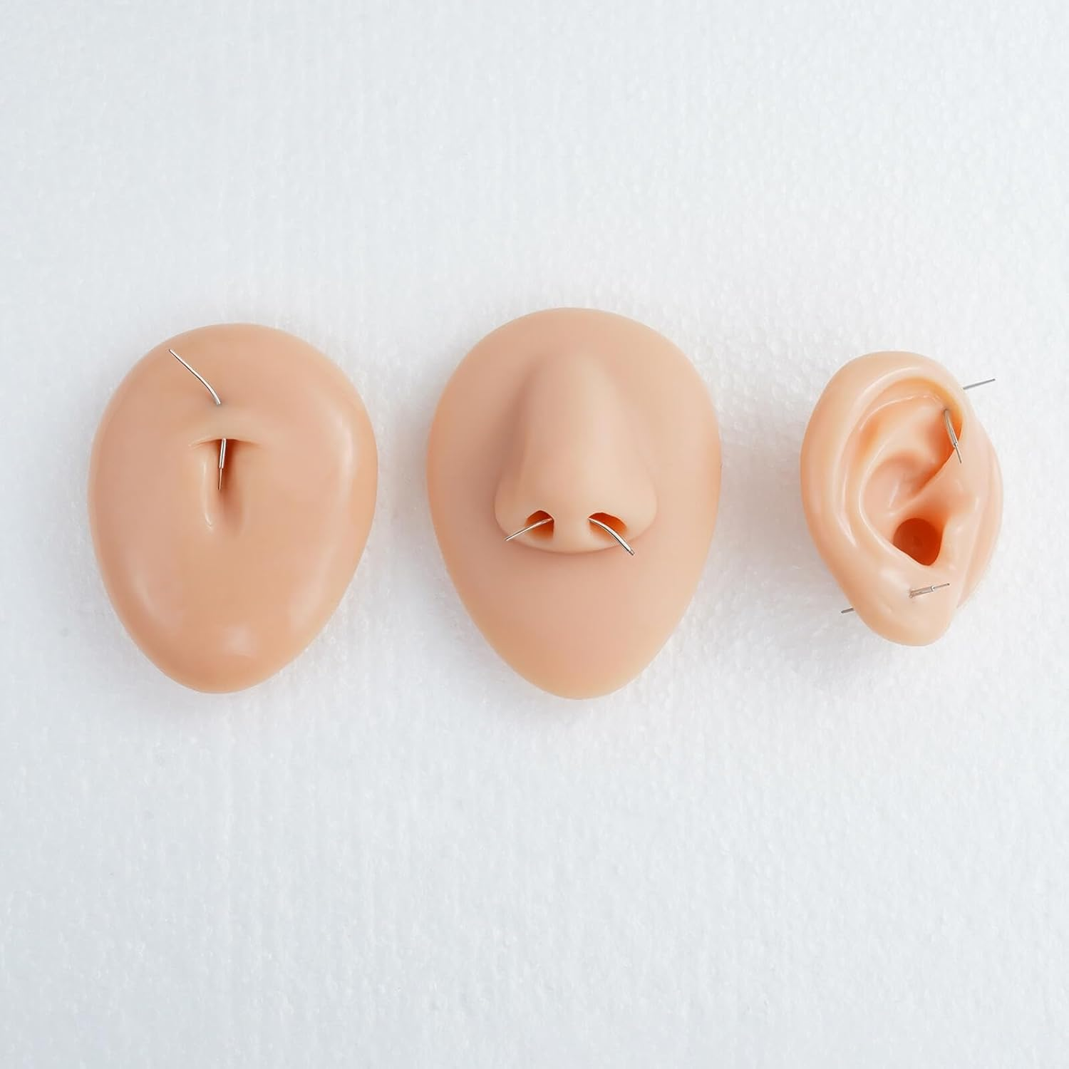 QXXPVV Stainless Steel 14G 16G 18G 20G Threaded Piercing Taper Threadless Piercing Taper Insertion Pin for Ear/Nose/Navel/Nipple/Lip/Eyebrow Stretcher Body Piercing Stretching Kit Assistant Tool image number 2