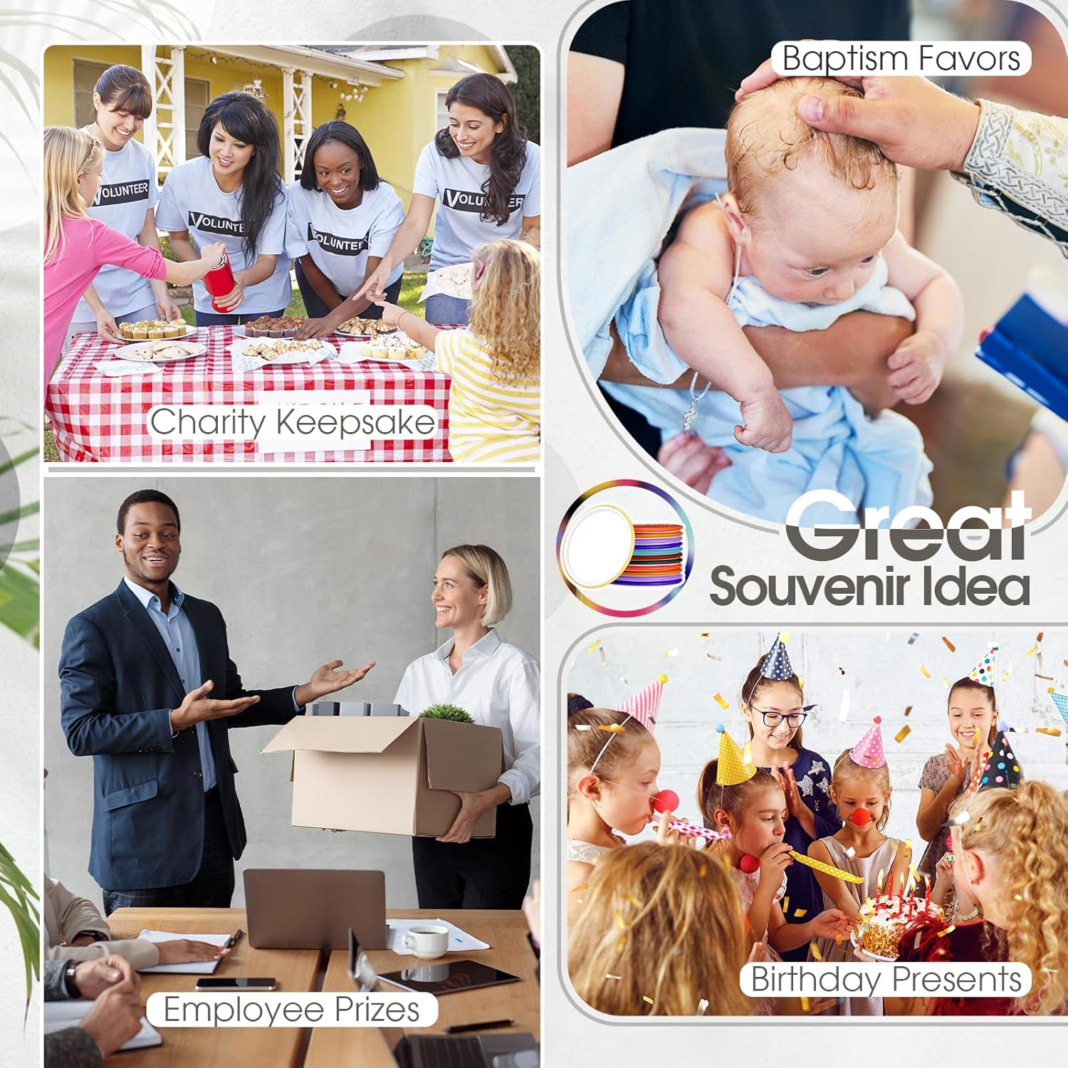 Kigley 48 Pcs Inspirational Compact Mirror for Women Bulk Medical Assistant Gifts 2.8'' Purse Mirror Motivational Office Gift Vet Tech Rad Tech Pharmacy Respiratory Care Coworker (Colorful Base) image number 3