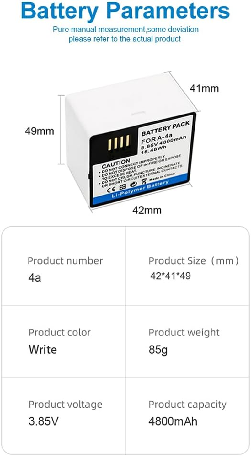 SLODA 2-Pack Camera Battery Replacement for Arlo Ultra and Pro3 VMA5400 A-4A,Dual LCD Adapter Charger for Arlo Ultra, Pro3 Security Cameras Battery image number 3