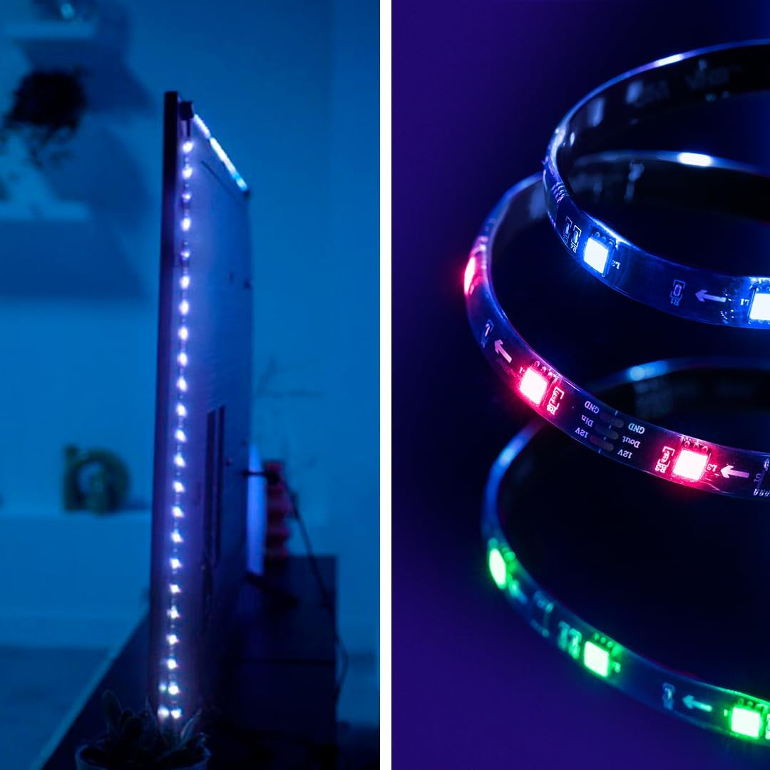 Wiz HDMI Sync Box with TV Lighting, Sync Light with Movies/Games Etc. Supports HDMI 2.0, 4K at 60Hz, RGBIC LED Strip for 75-85-75-Inch, App/Voice Control with Google and Alexa image number 6