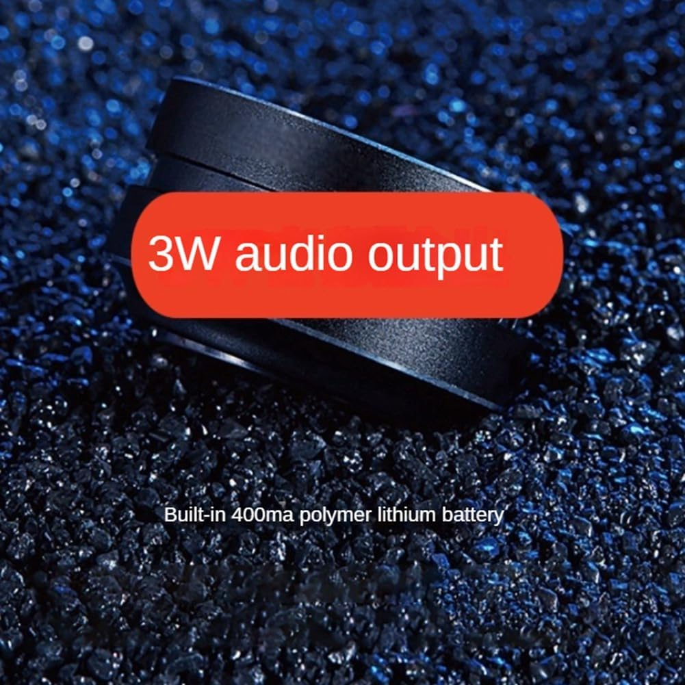 Kaifucy Portable Mini Bluetooth Speaker Turns Anything into a Speaker Wireless Bone Conduction Induction Vibration (Silver) image number 4