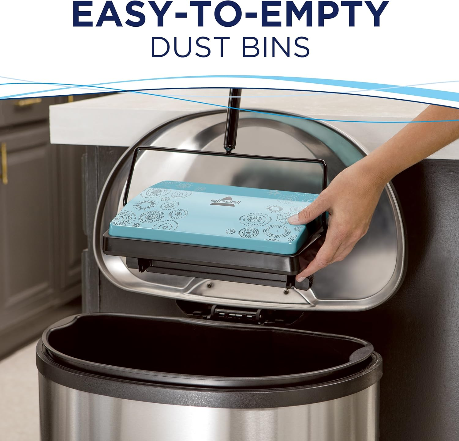 BISSELL Refresh Manual Sweeper - Pirouette, 2199,Blue image number 2