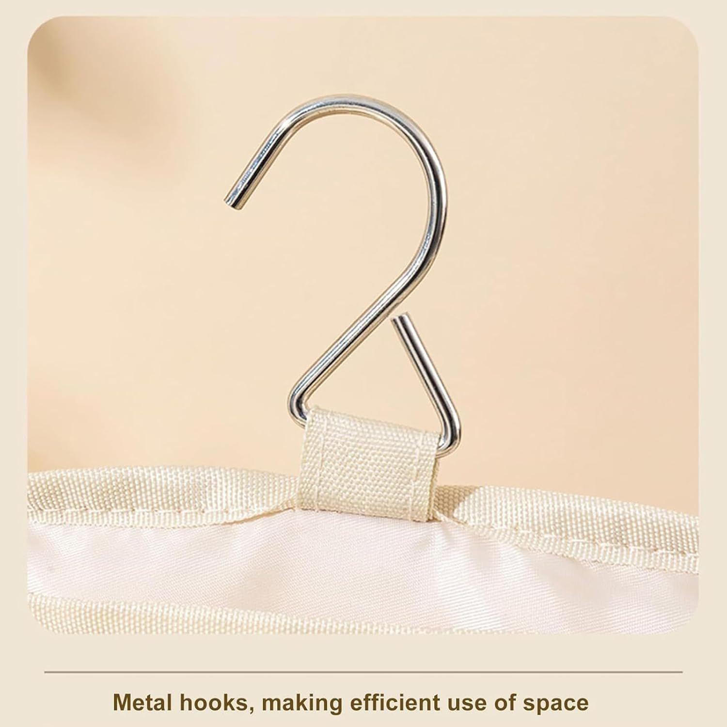 Quilted Hair Tool Travel Bag, Cute Portable Organizer Case with Hanging Hook, Makeup Bag, Cotton Hair Tool Bags for Travel, for Brush Straightener Curler Cosmetics - 3 image number 6