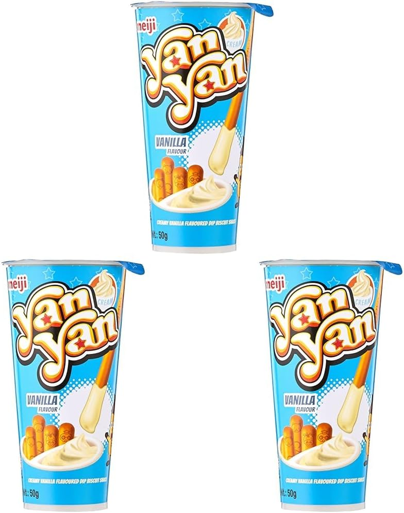 Meiji Yan Yan Vanillia Biscuits Stick 42G