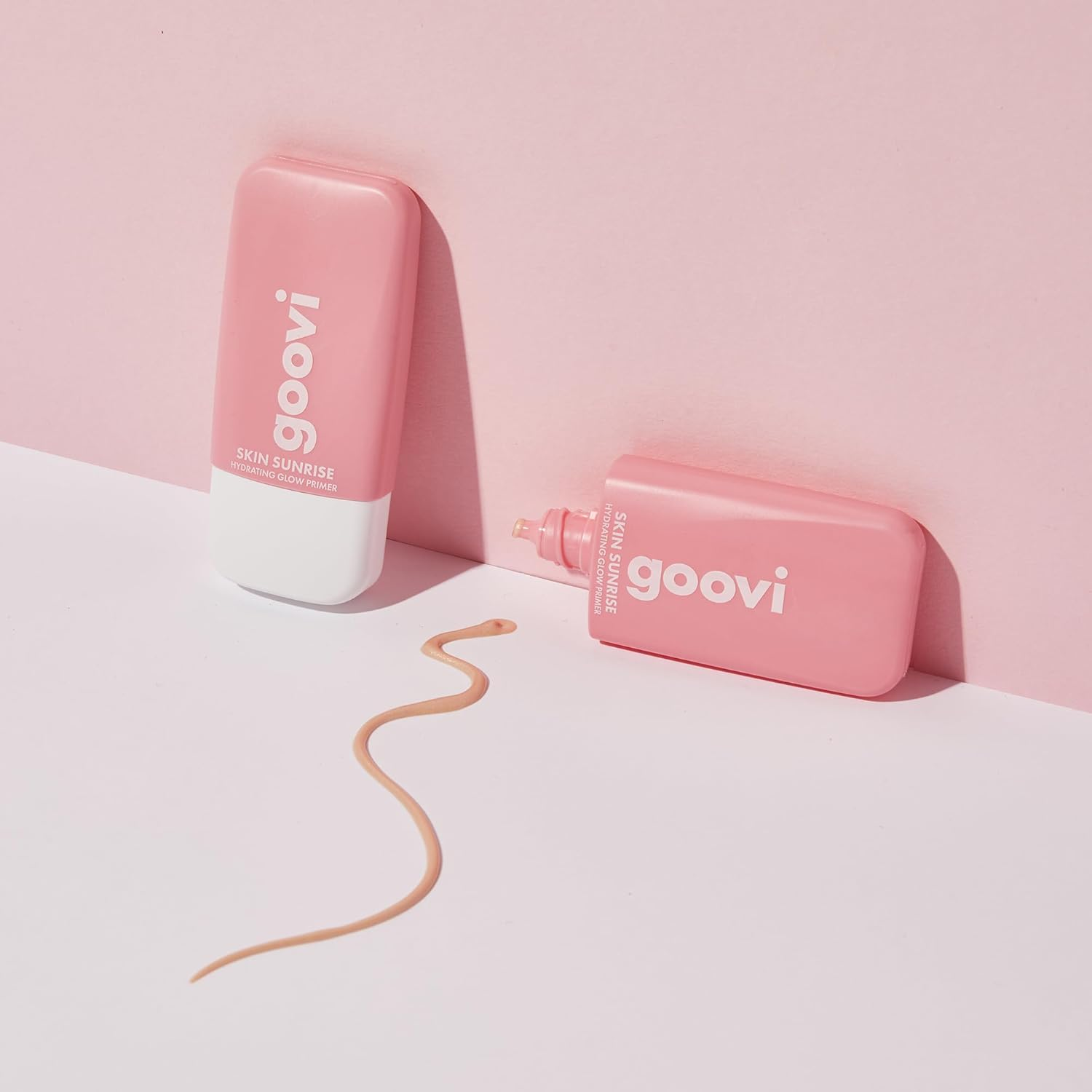 GOOVI Skin Sunrise Primer - Moisturising Face Primer with Glow Effect - for Radiant Skin and Long-Lasting Makeup - 28 Ml