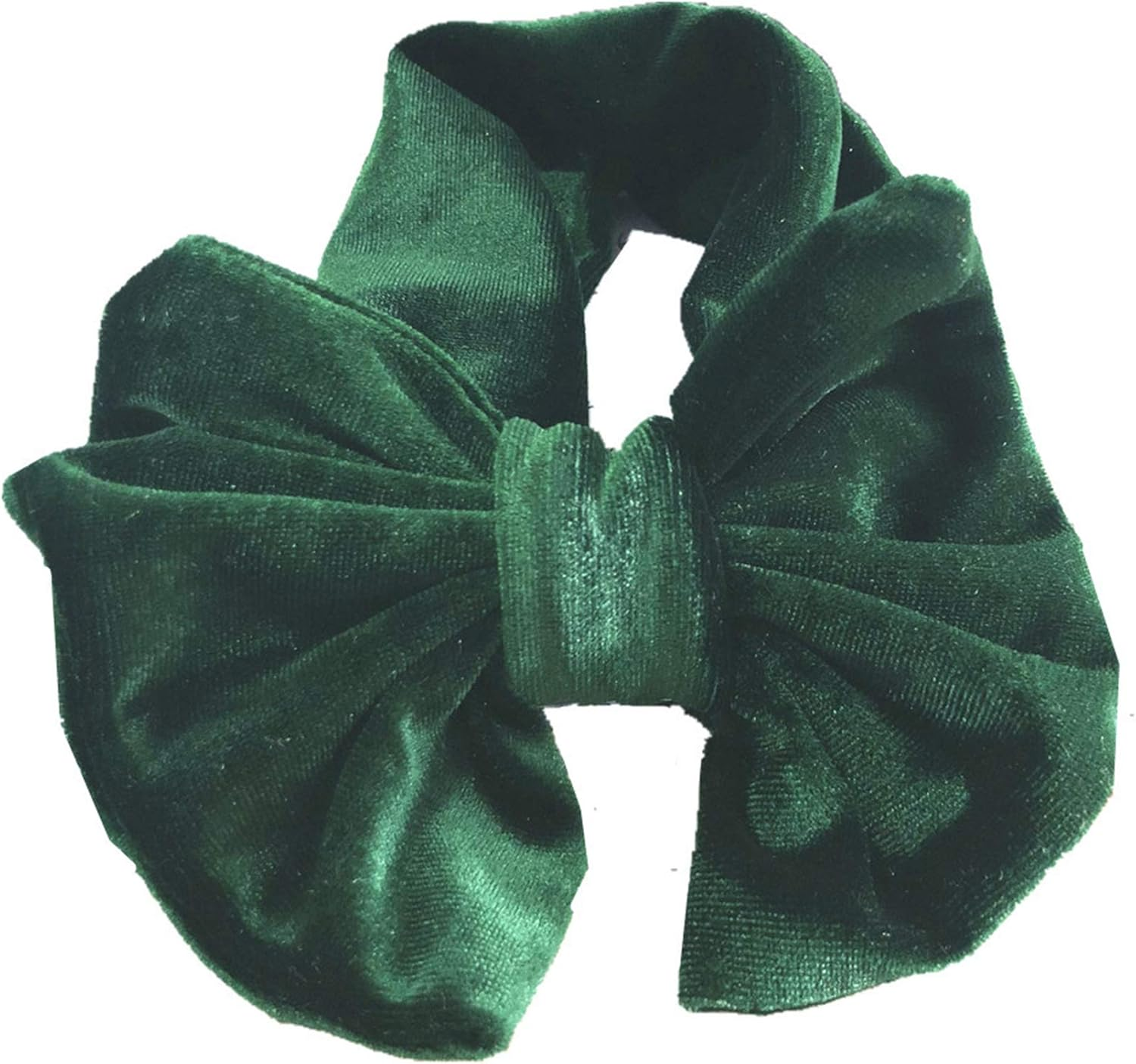 Volksrose Handmade Velvet11Colors/Set Hair Ties Big Bow Knotted Headbands Stretch Hairbands Baby Girls Soft Cute Headbands Headwear Hair Accessories for Baby Girl Holiday Headpieces image number 2