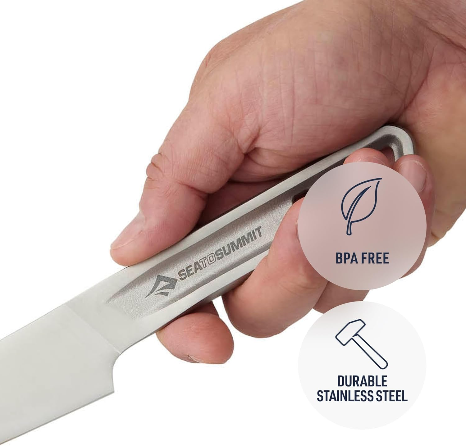 Sea to Summit Detour Stainless Steel Kitchen Knife, Steel/Laurel Wreath image number 1