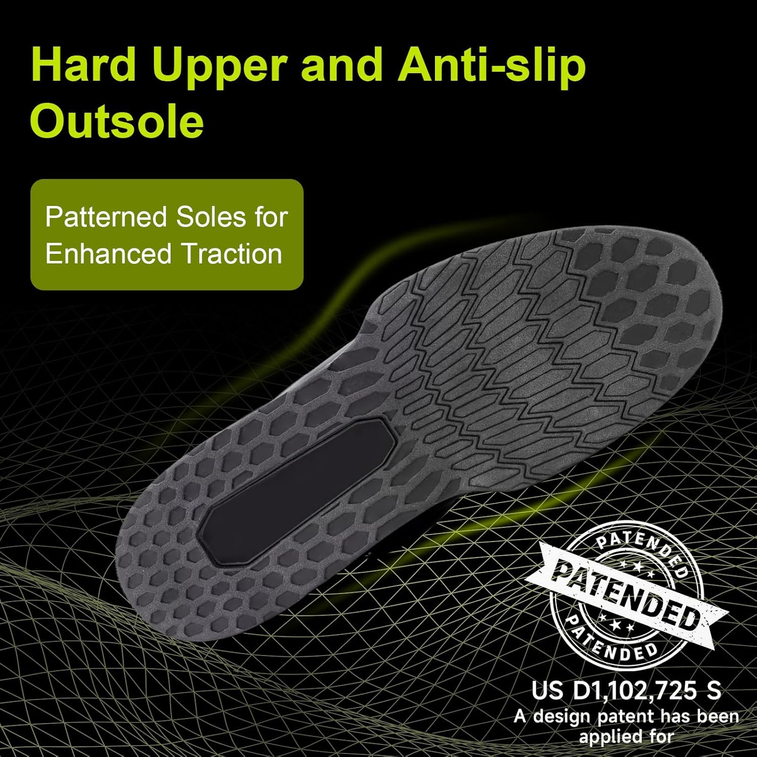 Kcross Deadlift and Weightlifting Shoes for Men and Women - Powerlifting Footwear for Hard Pulling and Training image number 5