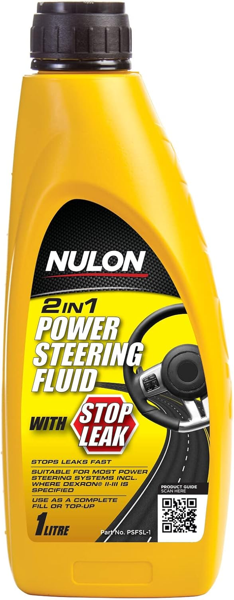 Nulon 2 in 1 Power Steering Fluid with Stop Leak 1 Litre