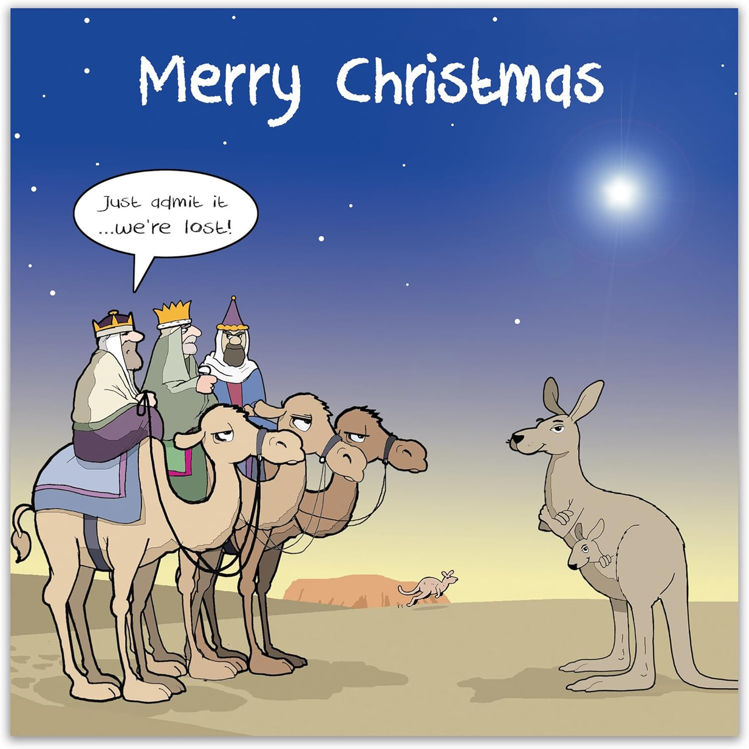 Twizler Merry Christmas Card with Three Wise Men - Happy Christmas Card - Xmas Card - Funny Christmas Card - Womens Christmas Card - Mens Christmas Card - Male Christmas Card - Female Christmas Card image number 5