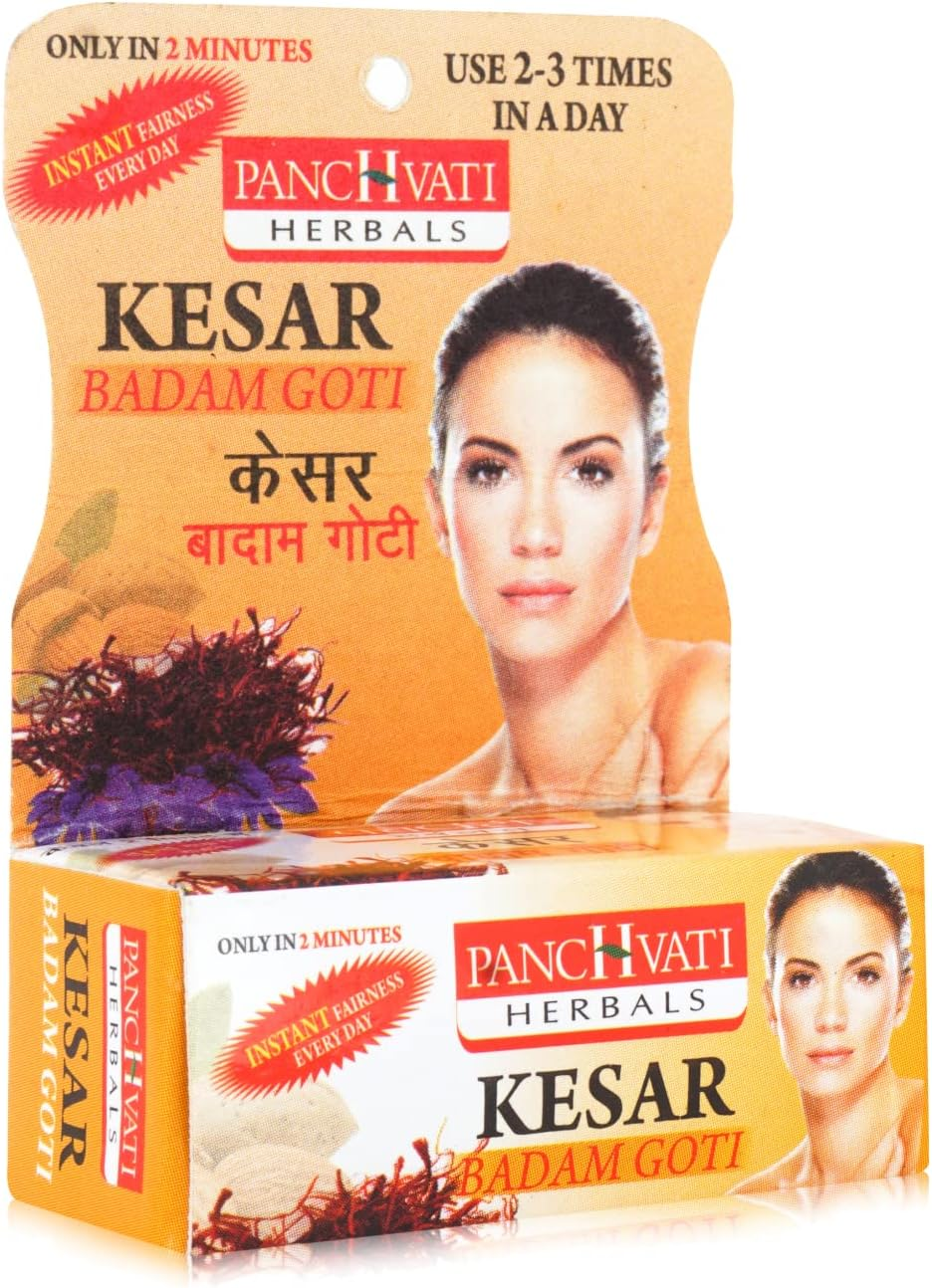 Panchvati Herbals Kesar & Badam Goti Soap 25 Gm,Pack of -6 image number 3