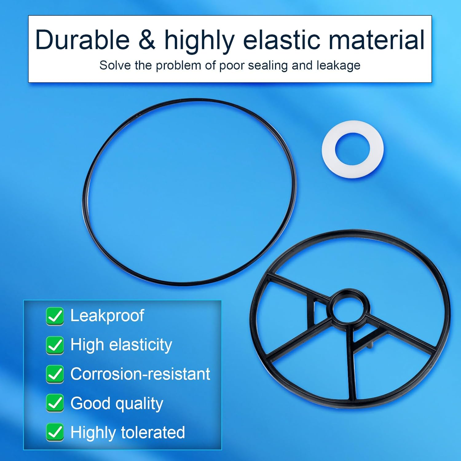 3Pcs Pool Sand Filter Valve Gasket Replacement Parts Gasket Valve O Ring for Hayward SP0714T Vari-Flo XL Valve and SPX0714CA O Ring Gasket image number 4