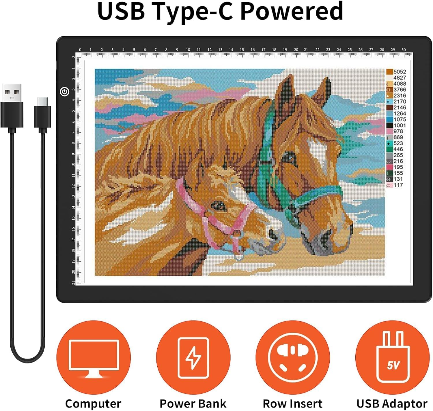 A4 Light Box Drawing Pad, Artist Tracing Light Box Copy Table, Dimmable Brightness LED Light Board Portable Cordless Copy Board for Artist Drawing, Streaming, Sketching image number 3