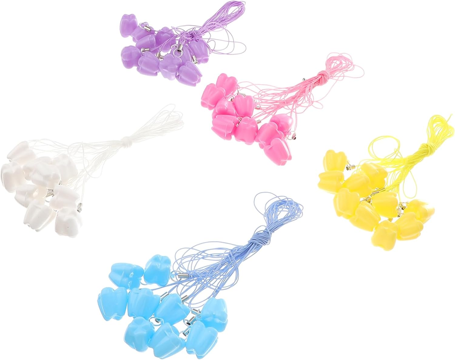 50Pcs Baby Teeth Keepsake Box Small Tooth Storage Organizer for Children Lovely Organizer Case Suitable for Baby Memory Preservation Random Color image number 2