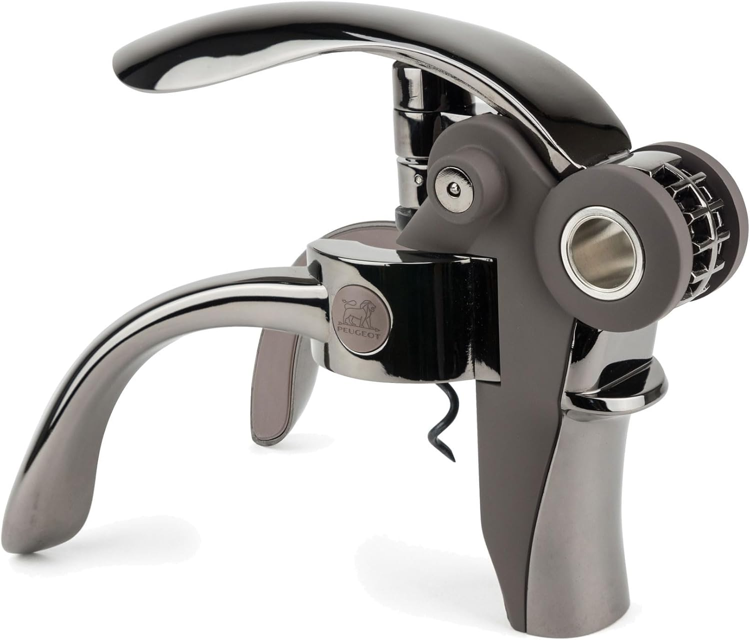 Peugeot Clavelin Sommelier Corkscrew, 14 Cm Size, Black/Steel