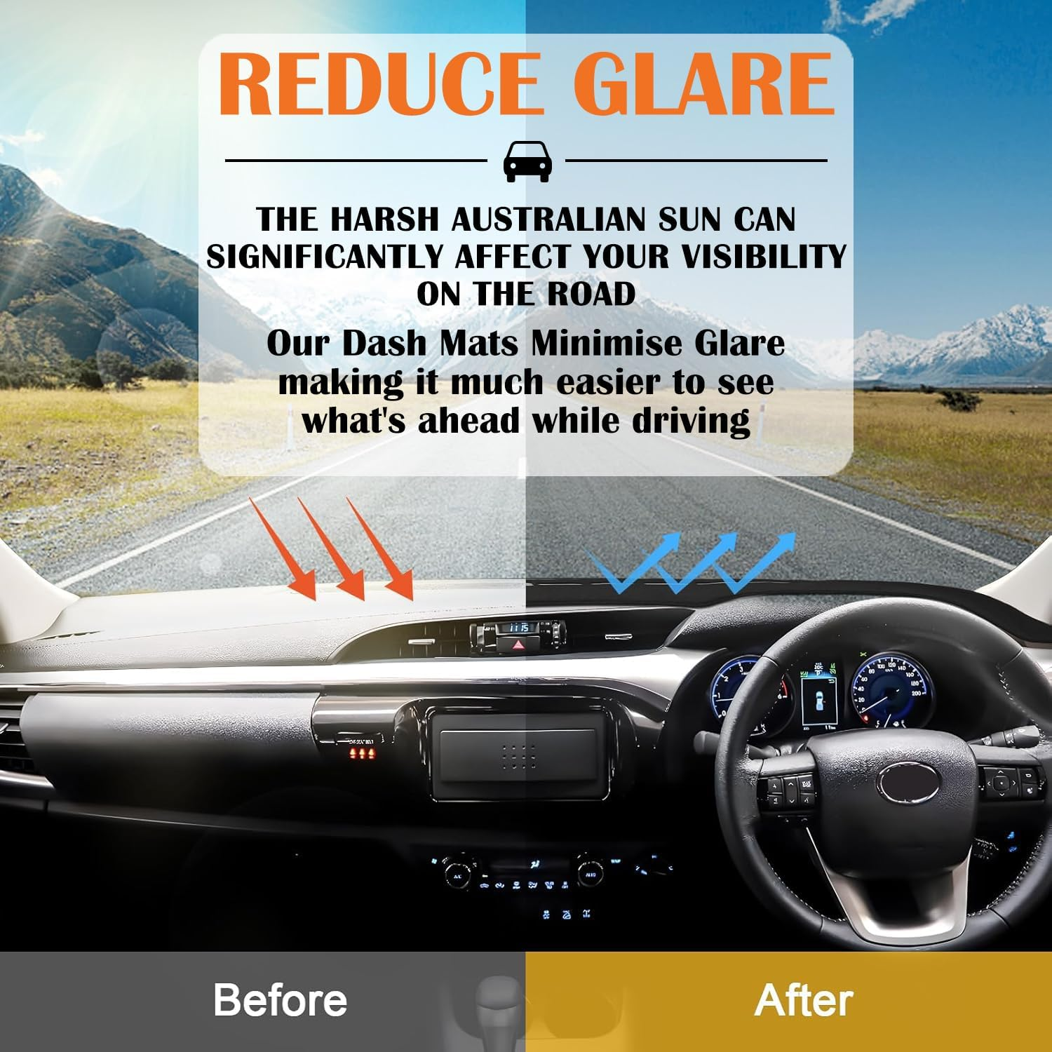 Evervenz Dash Mat for Mazda CX-5 2017 2018 2019 2020 2021 2022 2023 CX 5 CX5 2017-Onward Leather Dashmat011 image number 3