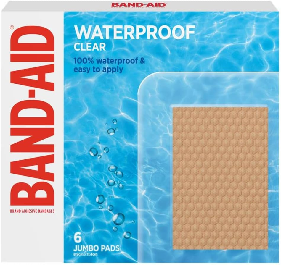 Band-Aid Waterproof Clear XL Pads 6 image number 1