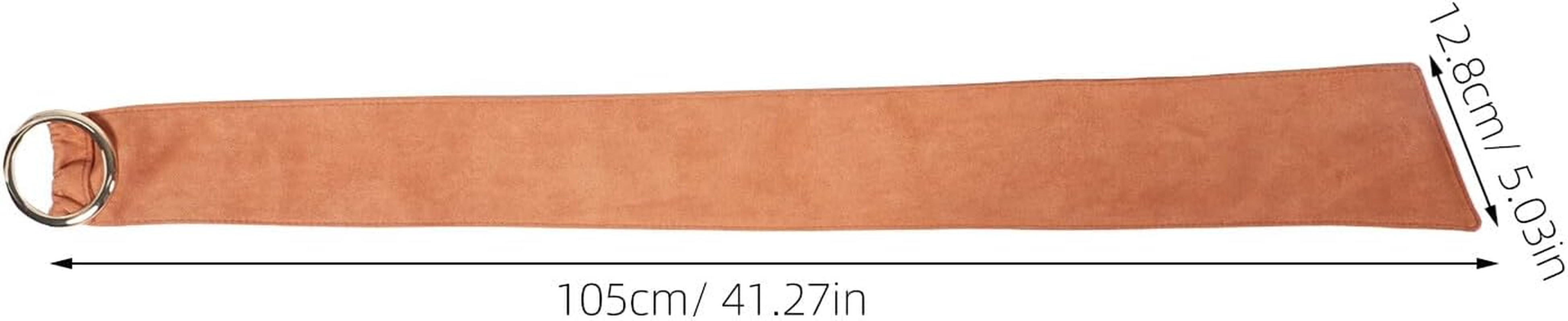 Healeved Brown Wide Waistband Belt with round Buckle for Women Soft Suede Corset Waist Cinch Belt for Dresses Casual and Formal Wear Minimalist Stylish Wide Waist Corset