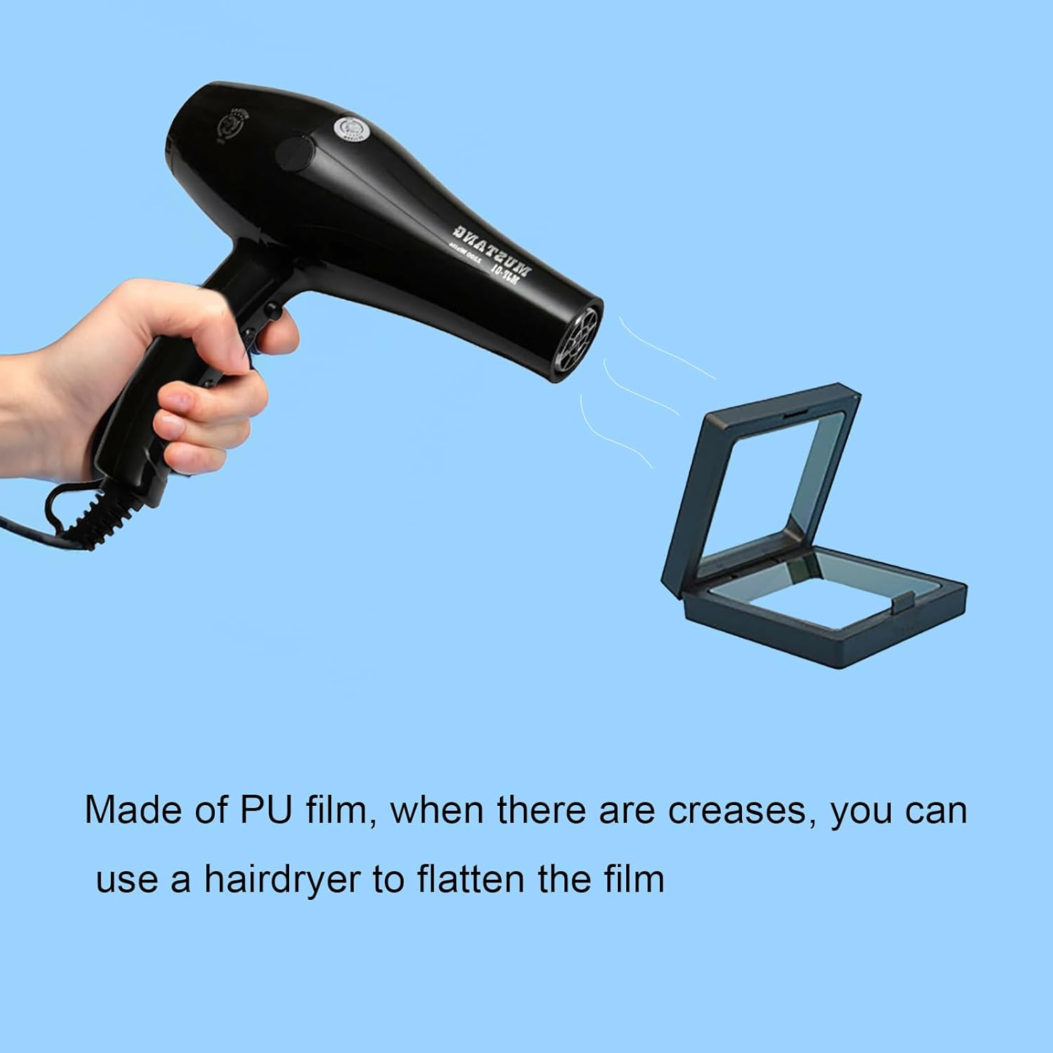 2Pack Shark Tooth Holder, Sealed Box for the Shark Tooth Display Case, Shark Teeth Holder to Prevent Dust and Oxidation, 3D Floating Display for Shark Tooth Holder