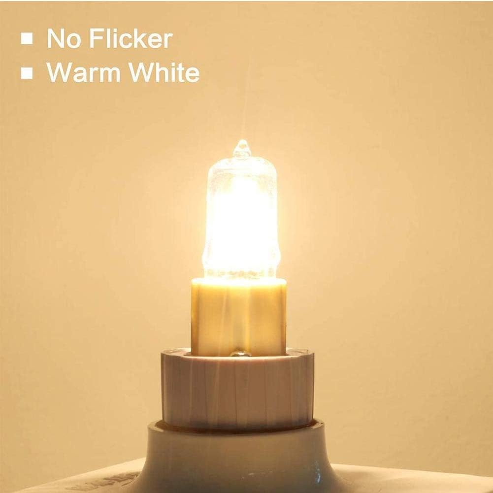 10 Pieces G9 Halogen Light Bulbs,Clear Capsule Halogen Lamps,Dimmable 40W,Warm White 2700K,No Flicker,No Buzzing (40) image number 2
