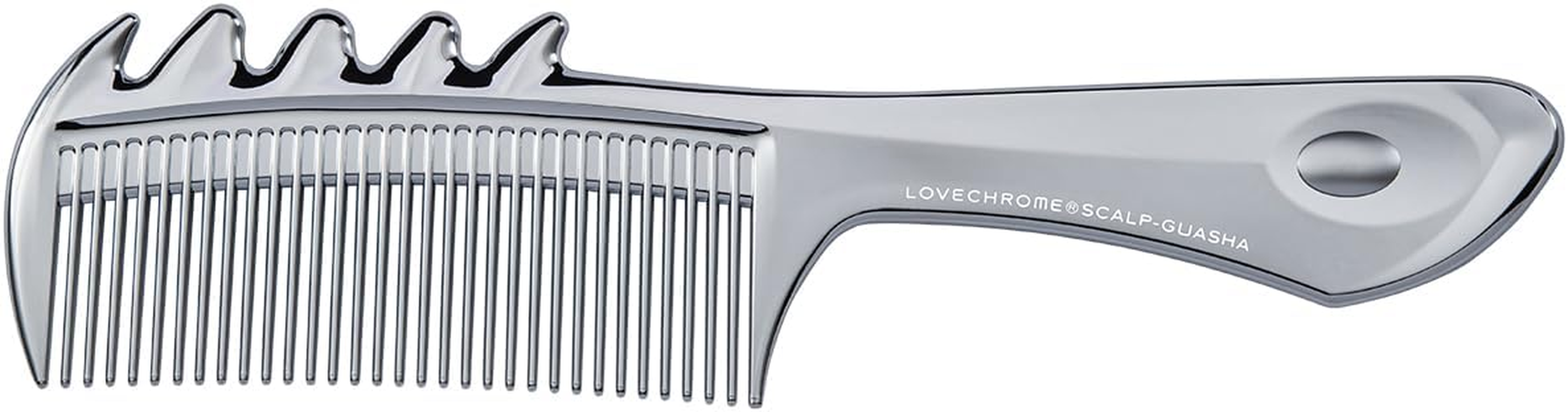 Love Chrome (R) F Scalp Cassa Silver [Official Shop] Scalp Care, Face Care, Hair Comb, LOVECHROME (R) F SCALP-GUASHA SILVER