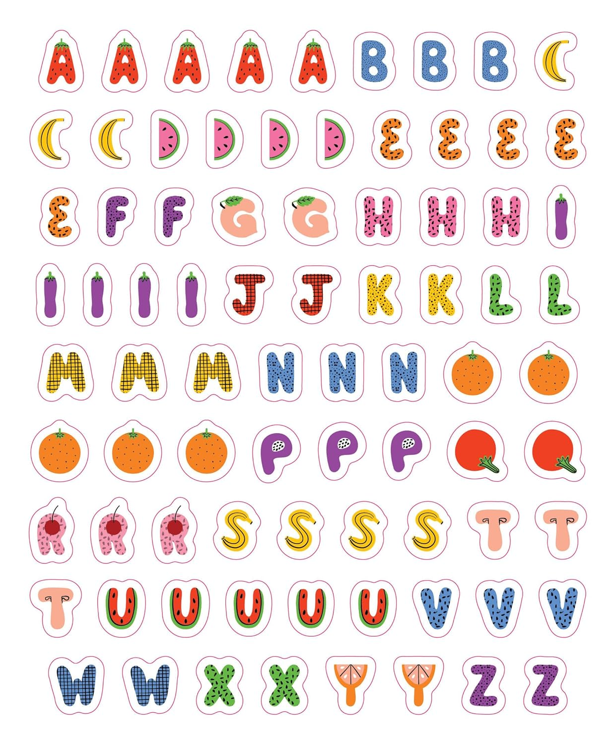So. Many. Letter Stickers.: 3,820 Alphabet Stickers for Word Nerds image number 5