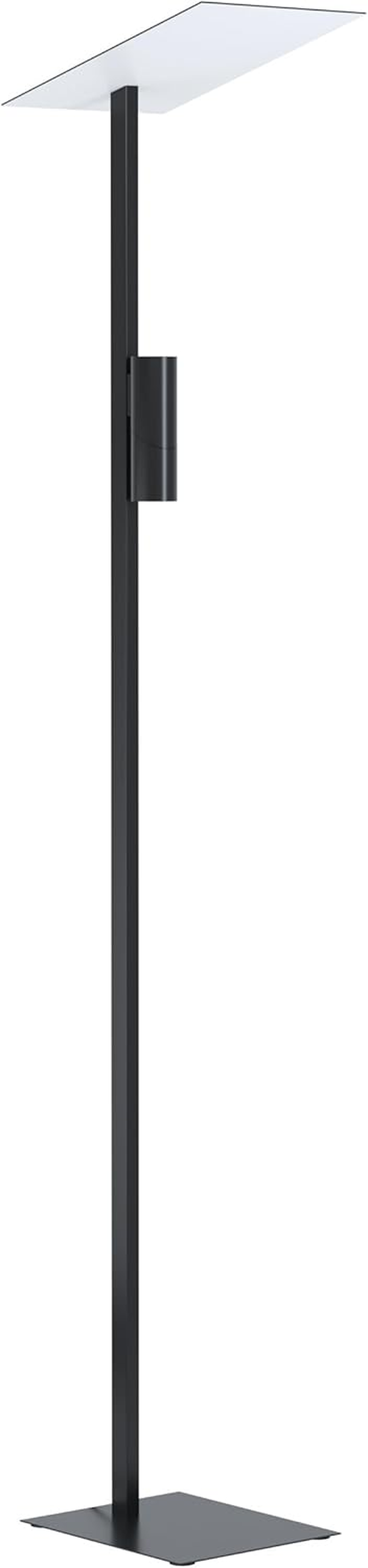 Eglo Carlo Living Room Floor Lamp, Adjustable Reading Lamp with Flexible Arm, Sand Coloured Metal, E14 Socket, Height 170 Cm