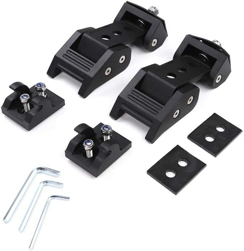 Jecar TJ Hood Latch Hood Lock Catch - Aluminum Hood Latches Catch Kit for Jeep Wrangler TJ Accessories 1997-2006 image number 5