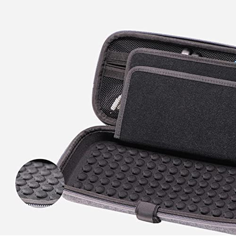 EZONEDEAL Switch Case Compatible with Switch, Switch Carrying Case with with 10 Games Slots, Portable Travel Hard Shell Switch Case for Game Storage Accessories, Gray image number 6