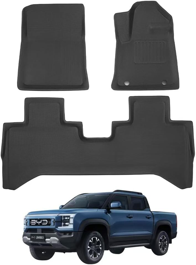 Evtrip Shark 6 PHEV 2025 Floor Mats Shark 6 PHEV RHD (3Pcs) Front+Rear Row Set Non-Slip Car Foot Pad image number 3